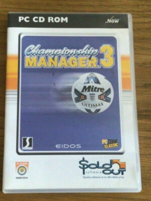 Championship Manager 3 (Sold Out Software) PC Game USED
