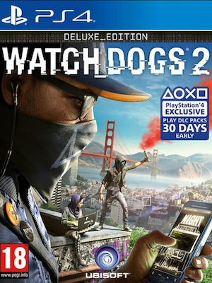 Watch Dogs 2 (Deluxe Edition with San Francisco Map, NO Lithographs) PS4 USED