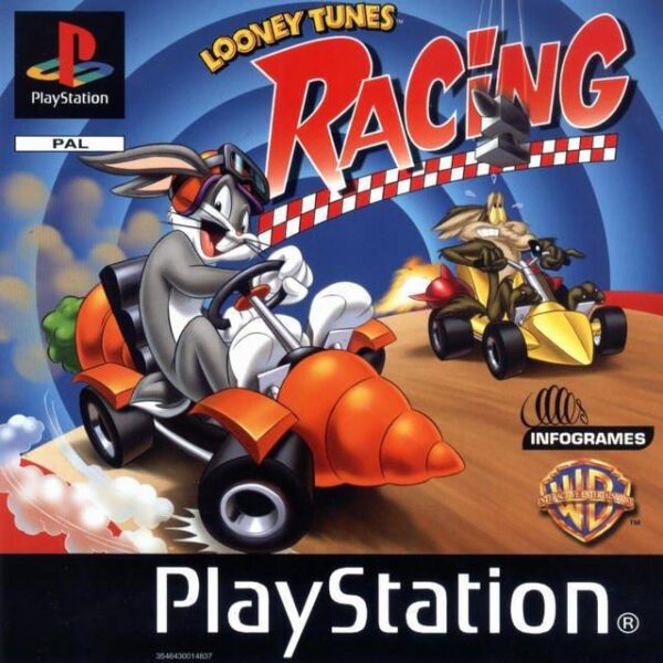 Looney Tunes Racing Playstation PS1 USED NO MANUAL
