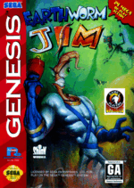 Earthworm Jim Sega Genesis REPRO USED