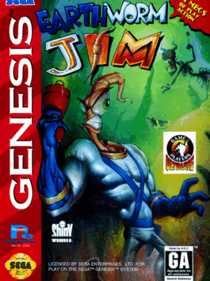 Earthworm Jim Sega Genesis REPRO USED
