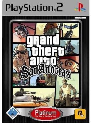 Grand Theft Auto San Andreas Platinum PS2 USED