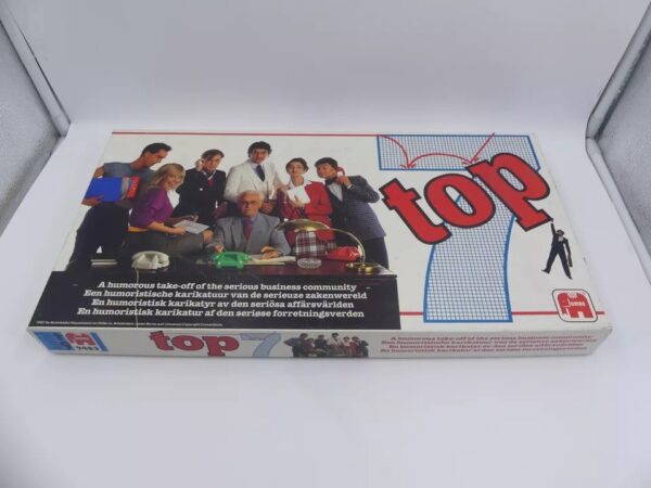 TOP 7 A Comic Caricature of Serious Business - 1982 Jumbo BOARD GAME