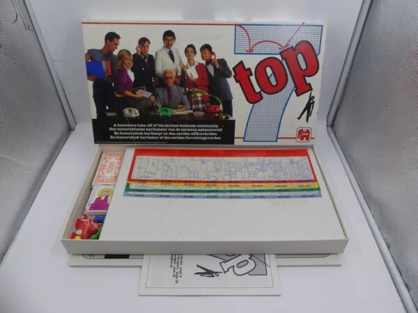 TOP 7 A Comic Caricature of Serious Business - 1982 Jumbo BOARD GAME - Image 2