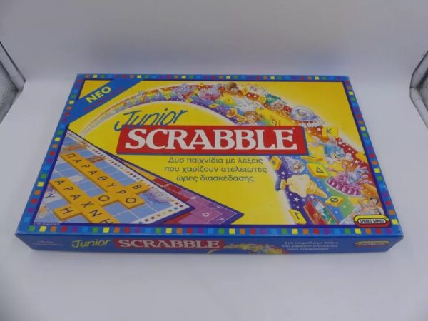 VINTAGE Original SCRABBLE Spear Games - Junior 1995 - Complete GREEK BOARD GAME