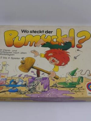 VINTAGE 1980 GERMAN Boardgame WO STECKT DER PUMUCKL FROU FROU FX SCHMID COMPLETE