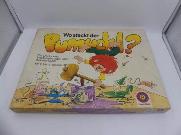 VINTAGE 1980 GERMAN Boardgame WO STECKT DER PUMUCKL FROU FROU FX SCHMID COMPLETE