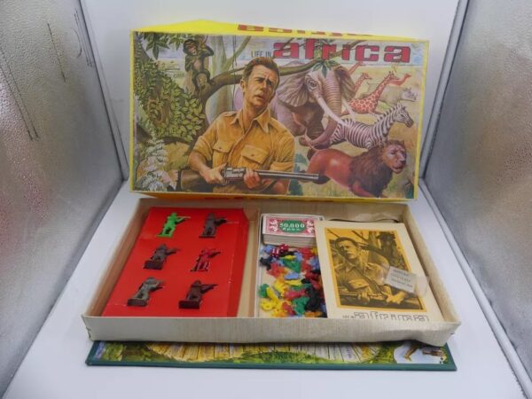 VINTAGE 70'S GREEK BOARD GAME LIFE IN AFRICA KOLIOPOYLOS 99% COMPLETE - Image 2