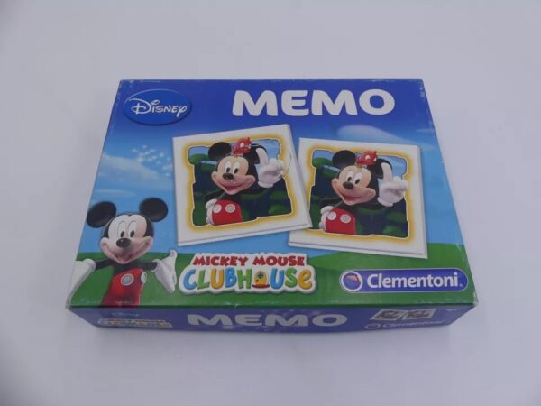 BOARDGAME MEMO GAME MICKEY MOUSE CLUBHOUSE CLEMENTONI