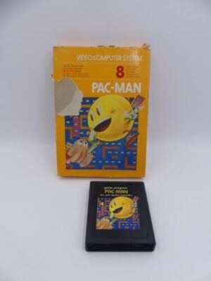 ATARI 2600 Game PAC-MAN 8 Pacman Boxed 1981 Vintage Video Computer System