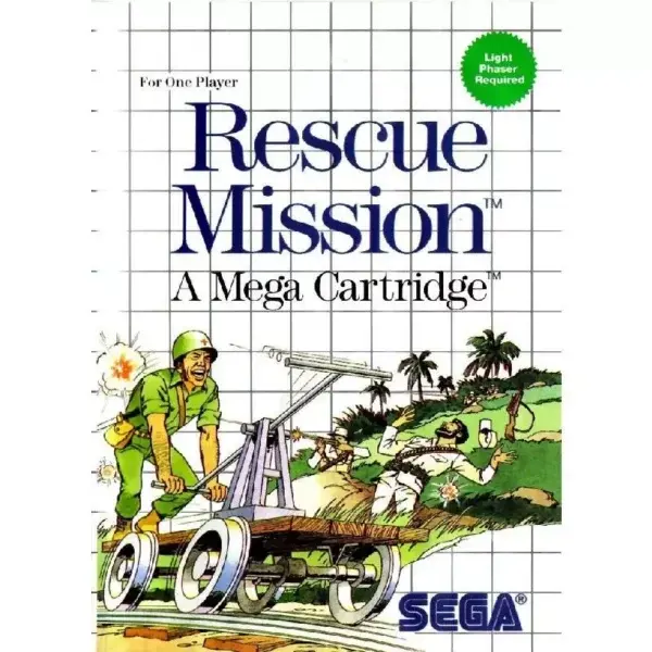 SEGA Master System Game - Rescue Mission NO MANUAL USED