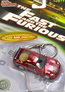 2004 Racing Champions 1:64 Die Cast Fast & The Furious 1993 MAZDA RX-7 KEYCHAIN