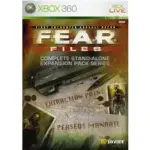 F.E.A.R. FILES XBOX 360 USED NO MANUAL