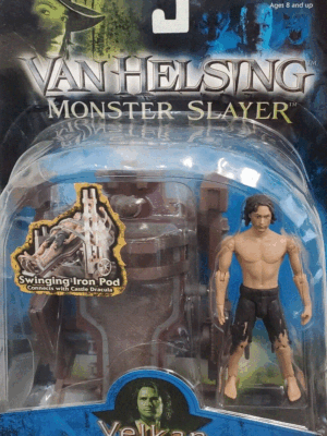 2004 JAKKS Van Helsing Monster Slayer Velkan with Iron Pod Play Set