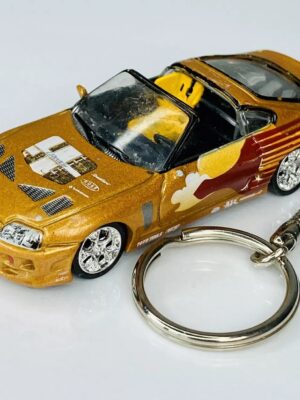 2004 Racing Champions 2 Fast 2 Furious Gold 1995 Toyota Supra 1:64 Keychain