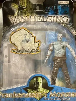 2004 JAKKS Van Helsing Monster Slayer: Frankenstein's Monster with Ice Block Playset