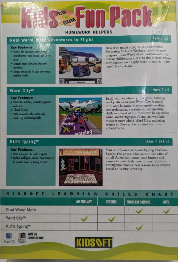 Kids Fun Pack CD-ROM PC Game NEW - Image 2