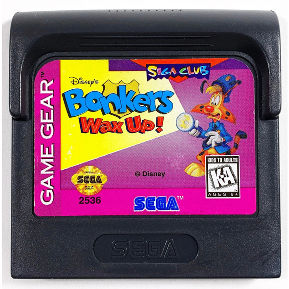 Disney's Bonkers: Wax Up! SEGA GAME GEAR PAL USED CARTRIDGE ONLY