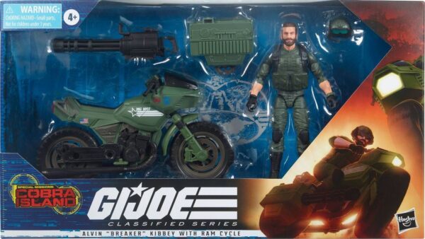 GI Joe: Classified Series - Alvin Breaker Kibbey with Ram Cycle Action Figure (15cm)
