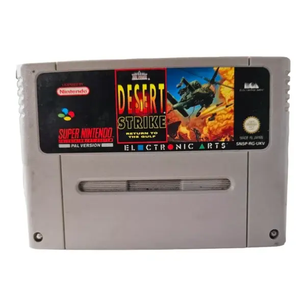 SNES - DESERT STRIKE for Super Nintendo 1992 USED CARTRIDGE ONLY