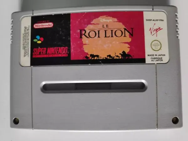 SNES - LION KING LE ROI LION FRA for Super Nintendo 1992 USED CARTRIDGE ONLY