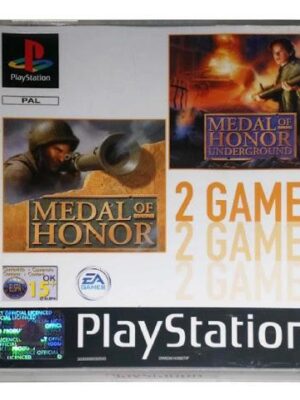 Medal of Honor & Medal of Honor Underground Double Pack PS1 Playstation USED