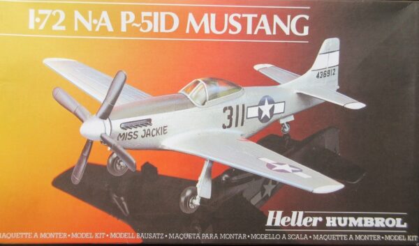 Heller Humbrol NA P-51D Mustang- 1:72 Scale Kit No.80268