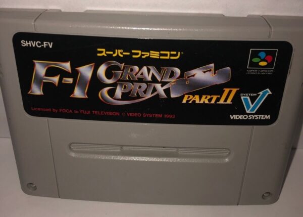 F1 GRAND PRIX PART 2 II SNES Nintendo Super Famicom Japan NTSCJ USED CARTRIDGE ONLY