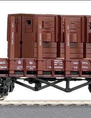 Roco Stake Car w. Brakeman''s Cabs MFFE | HO 1:87 66348