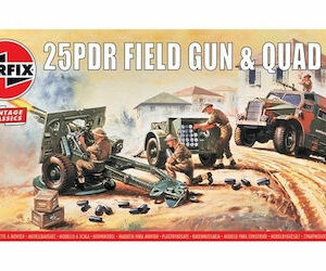 AIRFIX 25PDR Field Gun & Quad 1:72