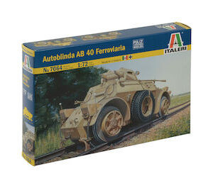 Italeri Φιγούρα Μοντελισμού Τανκ Autoblinda AB 40 Ferroviaria σε Κλίμακα 1:72 7.3εκ. 7064
