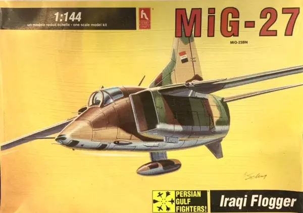 Hobby Craft 1:144 MiG-27 Iraqi Flogger Model Plane Kit #HC1013