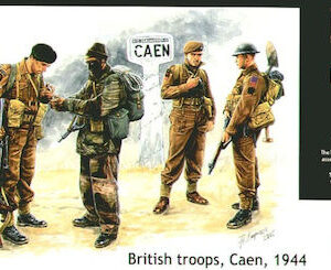 Master Box Φιγούρα Μοντελισμού British Troops, Caen, 1944 σε Κλίμακα 1:35