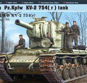 HobbyBoss Φιγούρα Μοντελισμού Russian KV-1 1941 "KV Small Turret" Tank | 1:48 | 84819