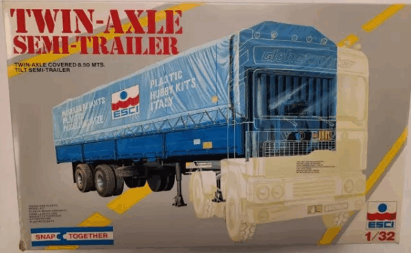 ESCI Φιγούρα Μοντελισμού Twin Axle Semi Trailer| 1:32 | 304