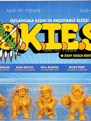 O.K.I.E.S. OKIES 5-pack STAY GOLD EDITION OKLAHOMA KESHI PVC MINI FIGURES