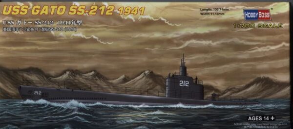 HobbyBoss Φιγούρα Μοντελισμού USS Gato SS-212 1941 | 1:700 | 87012