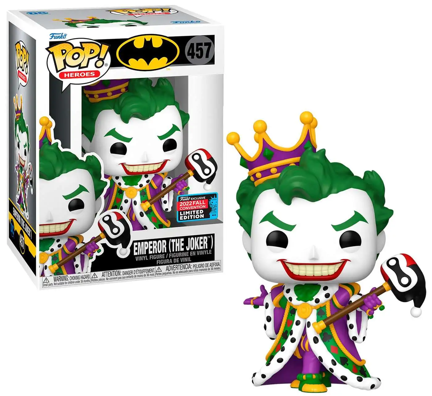 Funko Pop! Heroes: DC - Emperor (The Joker) (Convention Limited Edition) #457 Vinyl Figure