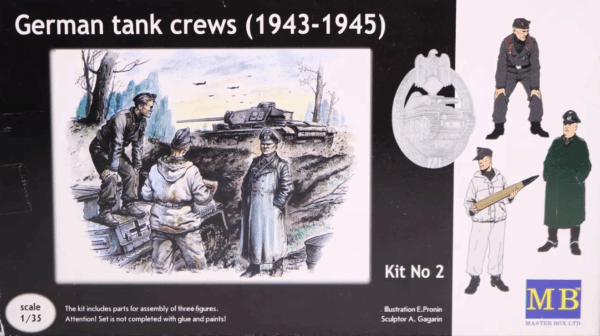 Master Box Φιγούρα Μοντελισμού German Tank Crews (1943-1945) Kit No. 2 | 1:35 | MB3508