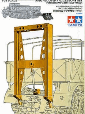 Tamiya Φιγούρα Μοντελισμού Tank Recovery Accessory Set for German 18 Ton Half-Track | 1:35 | 35243