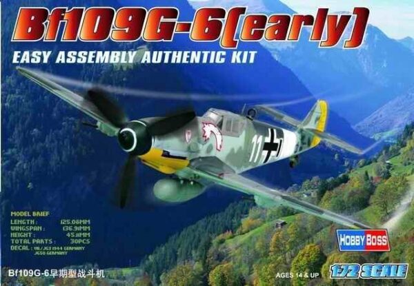 HobbyBoss Φιγούρα Μοντελισμού Bf109 G-6 (early) | 1:72 | 80225