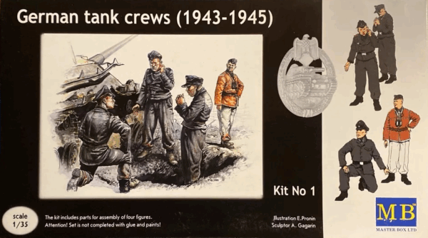 Master Box Φιγούρα Μοντελισμού German Tank Crews (1943-1945) Kit No. 1 | 1:35 | MB3507
