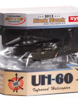 Syma Φιγούρα Μοντελισμού S013 Black Hawk Mini Helicopter Infrared RD 3 Channel