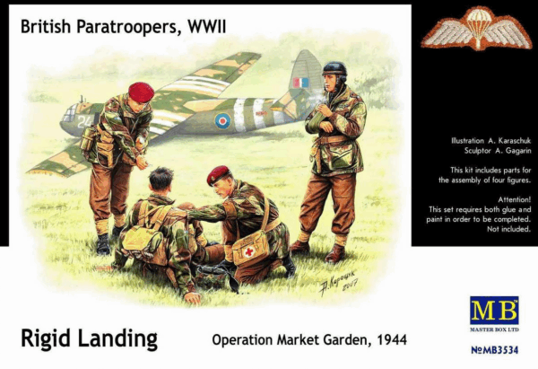 Master Box Φιγούρες Μοντελισμού British Paratroopers Kit No2, WWII Rgid Landing Operation Market Garden,1944 | 1:35 | MB3534