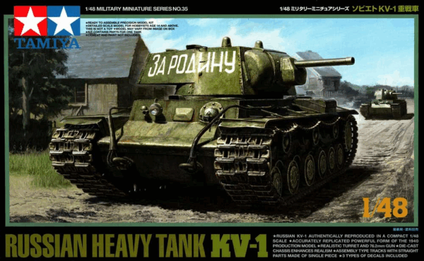 Tamiya Φιγούρα Μοντελισμού Russian Heavy Tank KV-1 | 1:48 | 32535