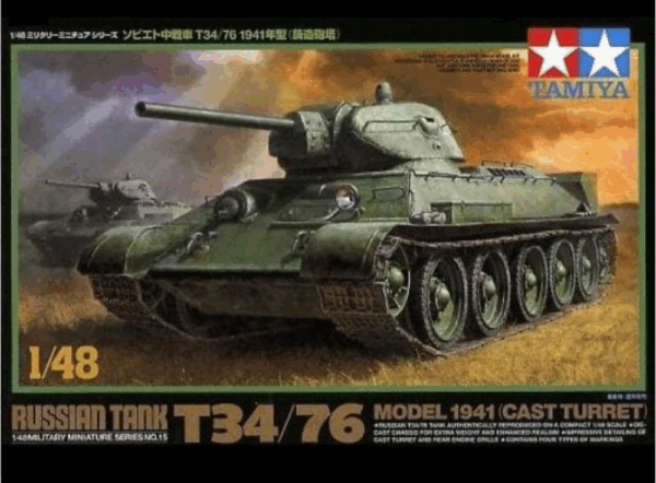 Tamiya Φιγούρα Μοντελισμού Russian Tank T 34/76 Model 1941 | 1:48 | 32515
