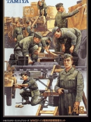 Tamiya Φιγούρες Μοντελισμού WWII German Tank Crew Field Maintenance Set | 1:48 | 32547
