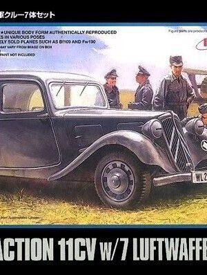 Tamiya Φιγούρα Μοντελισμού Citroen Traction 11CV - w/Luftwaffe Crew Figures1:48 | 89731