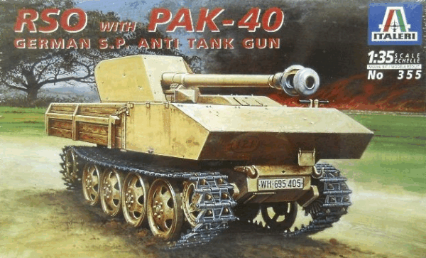 Italeri Φιγούρα Μοντελισμού RSO With Pack-40 German SP Anti-Tank Gun | 1:35 | No.355