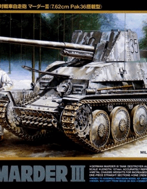 Tamiya Φιγούρα Μοντελισμού German Tank Destroyer Marder III | 1:48 | 32560